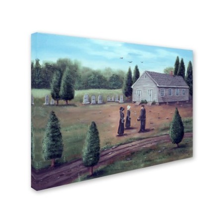 Trademark Fine Art Arie Reinhardt Taylor 'Cedar Grove Church' Canvas Art, 24x32 ALI15708-C2432GG